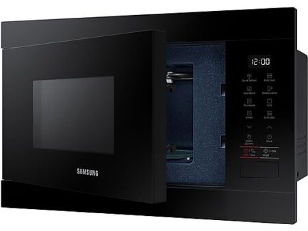 Microondas Integrable Samsung MG22M8054AK/EC, 850W, Grill 1100W, 22L, 6 Niveles, Negro, Función Eco y Keep Warm