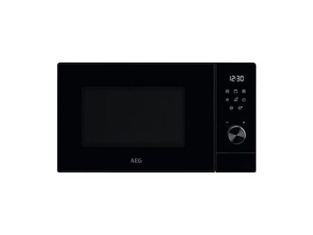 Microondas AEG MFB295DB con Grill, 1350W, 10 Niveles, 29L, Acero Inox, Función Vapor