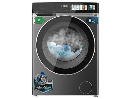 Lavadora Cecotec Bolero DressCode 8970, 8kg, Carga Frontal, 1400 rpm, Direct Drive, Acero Inox