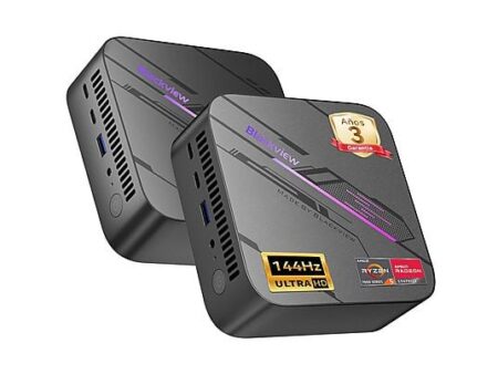 Mini PC Blackview MP100, AMD Ryzen 5 7430U (4.3GHz), 16GB RAM, 512GB SSD, Radeon RX Vega 7, Triple Pantalla 4K, Windows 11 Pro