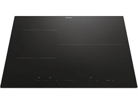 Placa Inducción Haier HAI63DC, 3 Zonas, Zona Gigante de 32 cm, 9 Niveles de Potencia + Booster, Negro