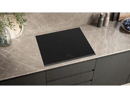 Placa Inducción Siemens EH631BJB6E, 3 Zonas, Zona Grande 28 cm, PowerBoost, 59.2 cm, Negro