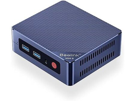 Beelink Mini S12 Mini PC - Intel 12th Gen Alder Lake-N95, 8GB RAM, 256GB SSD, UHD Graphics, Windows 11 Home, 4K Dual HDMI, Azul