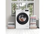 Lavadora LG F4WR5009A6W, 9kg, Carga Frontal, 1400rpm, 12 Programas, AI Direct Drive™, Vapor Steam™, Blanco