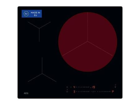 Placa de Inducción AEG TO63IV00IB, 58 cm, 3 Zonas, Zona Paella 32 cm, PowerBoost, Control Táctil, Hob2Hood