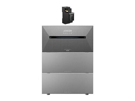 Kit Solar Anker SOLIX E1600 AC + 2xBP2700, 1200W, Baterías LFP, Medidor Inteligente, Carga Bidireccional, IP65