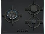Placa de Gas Balay 3ETG663RN, 3 Zonas, 59 cm, Cristal Templado, Hierro Fundido, Negro