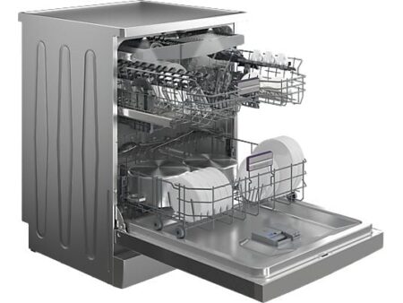Lavavajillas Beko BDFN36650XC, 16 Servicios, 11 Programas, 59.8 cm, Inox, Fast+, DeepWash™