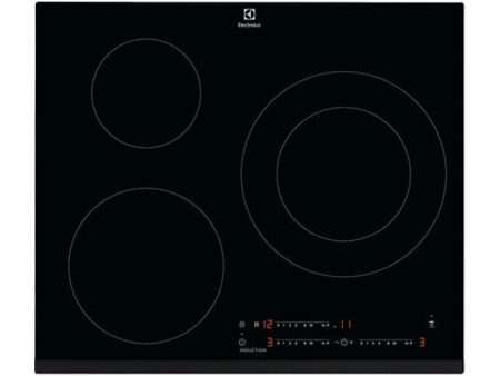 Placa Inducción Electrolux LIT60342, 3 Zonas, Zona Grande 28 cm, Función Hob2Hood, Biselada, 60 cm, Negro