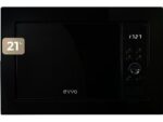 Microondas Integrable EVVO Mi30B 750W, 21L, 5 Niveles, Función Grill, Negro