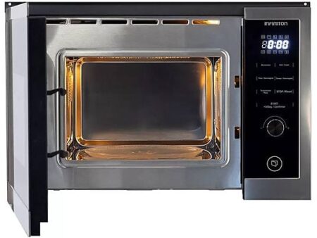 Microondas Integrable Infiniton IMW-DD2S 800W, 25L, Función Grill, 8 Programas, Inox, Control LED