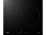 Placa de Inducción Samsung NZ63M3NM1BB/UR, 3 Zonas, 28 cm, Power Boost, 59 cm, Negro