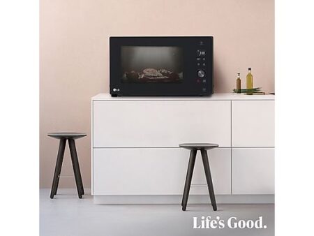 Microondas con Grill LG MH7265DPS, 1000W, 5 Niveles, Inverter, 32L, Negro