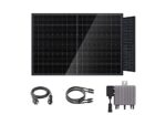 Kit Solar ENGEL PS0800R - 800W, 2 Placas Bifaciales Full Black, Plug & Play, IP68, Control desde App, Ahorra hasta un 30% Más de Energía