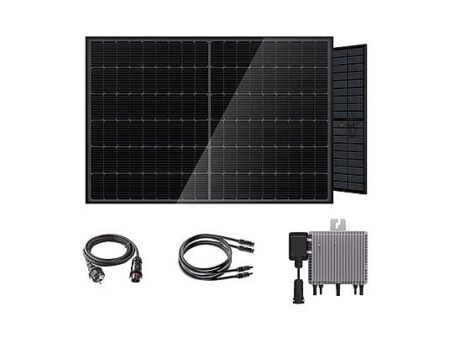 Kit Solar ENGEL PS0800R - 800W, 2 Placas Bifaciales Full Black, Plug & Play, IP68, Control desde App, Ahorra hasta un 30% Más de Energía