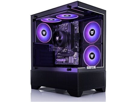 PC Gaming BEASTCOM Q3 Essential, AMD Ryzen™ 5 3400G, 8GB RAM, 512GB SSD, Radeon™ RX Vega 11, Windows 11 Home - Negro
