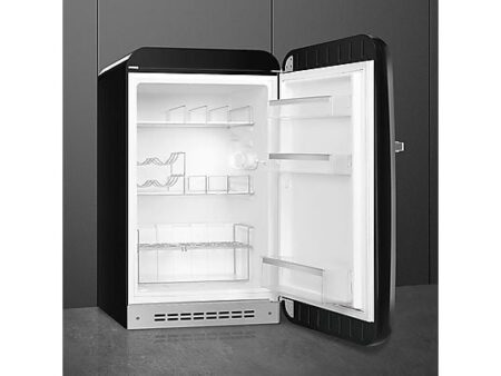 Nevera SMEG FAB10HRBL6, 135L, Negro, Estilo Retro 50's, Libre Instalación, Bajo Ruido (35 dB)