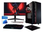 Pack PC Gaming BEASTCOM Q3 Essential | AMD Ryzen™ 5 3400G, 16GB RAM, 512GB SSD, Radeon™ RX Vega 11, Monitor 24" Full-HD, Windows 11 Pro