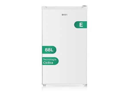 Nevera SVAN SR84501E, 88L, Blanca, Reversible, Bajo Consumo (Clase E), Silenciosa (39 dB)
