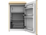 Nevera Pequeña Cecotec Bolero CoolMarket TT Origin 110, 110L, Retro Beige, LED Interior, Tirador Gold, 90 cm, Eficiencia Energética E
