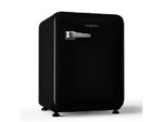 Nevera KLARSTEIN Audrey Evo Mini Fridge 68L, Retro, Negro, Bajo Consumo, Silenciosa (40 dB), Independiente