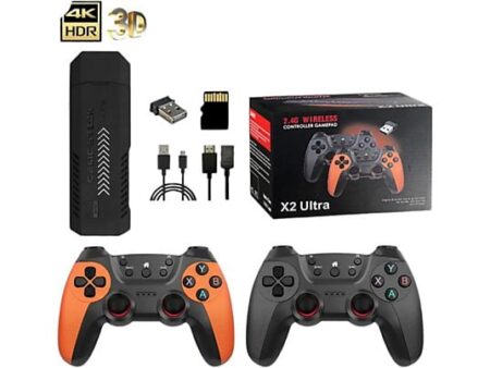 Consola Retro Game Stick EmuELEC PRO 64GB HDMI con 2 Mandos Inalámbricos Recargables + 35000 Juegos HD