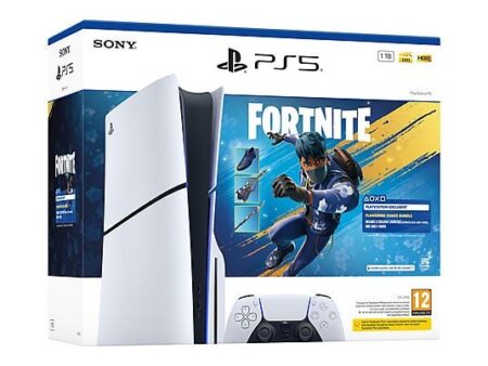 Sony PS5 Slim 1TB Edición Disco Fortnite Flowering Chaos Blanca – Consola PlayStation 5 con Juego Incluido, 4K HDR, 120Hz