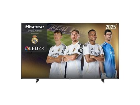 TV QLED 55" Hisense 55E7Q 4K UHD Smart TV, Dolby Vision, HDR10+, AI Upscaler, Modo Juego Plus, VIDAA, HDMI 2.1, Negro