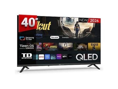 TD Systems TV QLED 40" Full HD M40QC22TIZEN – Smart TV Tizen 8.0, HDR10, WiFi, DVB-T2/S2, Negro