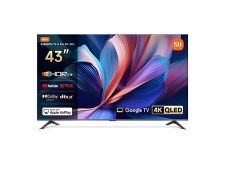 TV QLED 43" Xiaomi A Pro 2026 4K UHD Smart TV Google TV, HDR10+, Dolby Atmos, 120Hz Game Boost, WiFi, Bluetooth, Negro