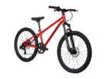 Bicicleta Montaña Infantil FABRICBIKE Terra 24” Aluminio, 7 Velocidades, Freno de Disco, Suspensión Delantera, Rojo, 8-12 Años