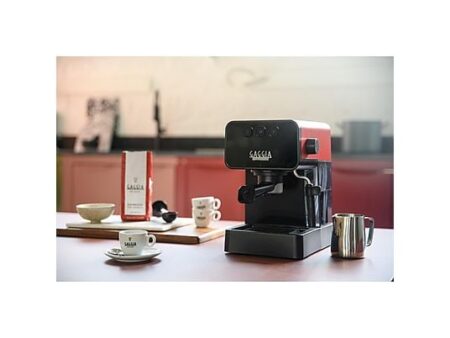 Cafetera Express Gaggia Espresso Style, 15 bar, 1900W, 2 Tazas, Boquilla de Vapor, Rojo