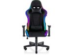 Silla Gaming VALK SKADI con Luces LED RGB, Reclinable, Cojines Lumbar y Cervical, Reposabrazos 2D, Pistón Clase 4, hasta 120 kg, Negro