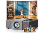 Proyector ULTIMEA Apollo P60 4K, Full HD 1080P, 900 ANSI Lumens, Autoenfoque, Corrección 6D, HDR10, Inteligente de Obstáculos, WiFi 6, 30W Altavoces, Negro