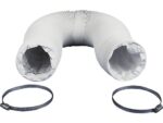 Tubo Extractor Scanpart 1130020300, 3 Metros, Universal, Para Secadoras de Evacuación, PVC Blanco
