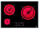Placa Vitrocerámica Teka TR5300 3 Zonas, Zona Grande 23 cm, Touch Control, Integrable, 60 cm, Negro