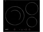Placa Modular Cata 8073100, 3 Zonas Eléctricas, 590 mm, Control Táctil, Negro