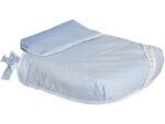Colcha de Capazo Bombón BABYLINE Azul, Tejido de Algodón y Poliéster, Accesorio para Portabebés