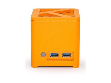 Mini PC KUBB con PassCypher, Intel® N300, 16GB RAM, 1TB SSD, HD Graphics, Windows 11 Pro, Naranja
