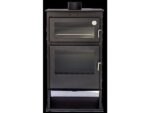 Estufa de Leña con Horno MAESTRO FERRETERO MULHACEN LEÑERO 11,6 kW, Gris, Eficiencia A, ECODESIGN 2022