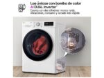 Secadora Bomba de Calor LG RH90V9AV3N, 9kg, 14 Programas, Eco Hybrid™, ThinQ™, Blanco
