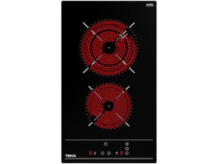 Placa Modular Teka TBC 32010 TTC, Vitrocerámica, 2 Zonas, 30 cm, Negro