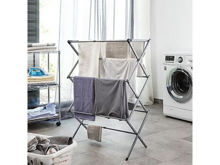 Tendedero Extensible Plegable INNOVAGOODS 3215 - 11 Barras, 3 Niveles de Altura, Resistente al Agua, Compacto y Ligero