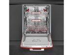 Lavavajillas Integrable Smeg STFABRD3, 13 Cubiertos, 59.8 cm, Rojo