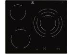 Placa vitrocerámica Electrolux EHF6232IOK 60 cm 3 zonas, Zona Triple 27 cm, Mandos Touch Control, Negro