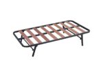 Pack Cama Canguro 90x190 cm - MIROYTENGO, 2 Colchones Viscoelásticos, Somieres Balda Ancha, Metal Negro