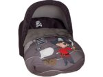 Saco Portabebé Universal Barco Pirata Gris con Capota y Cubre Arnés - Babyline, Grupo 0