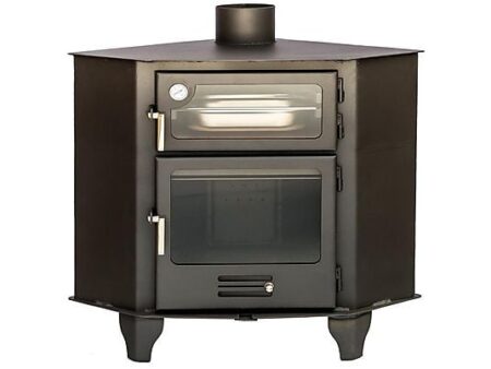 Estufa de Leña MAESTRO FERRETERO AZUER RINCON 8 kW, Gris, Eficiencia A+, ECODESIGN 2022