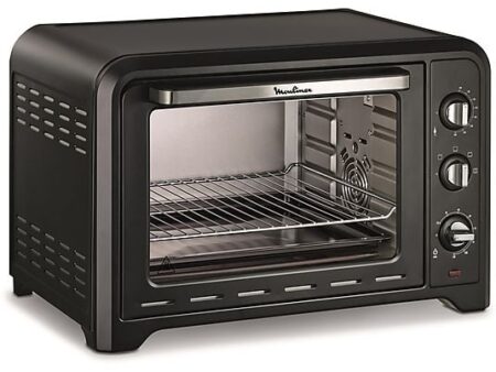 Mini Horno Moulinex Optimo OX4848 - 39 L, 2000 W, 6 Modos de Cocción, Temporizador 120 min, Negro
