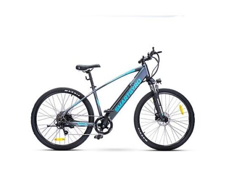 Bicicleta Eléctrica de Montaña 27,5" smartGyro Senda 2 250W, Autonomía 60 km, 7 Velocidades Shimano, Batería 10Ah Extraíble, Gris/Azul
